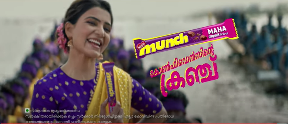Nestlé MUNCH launches new campaign ‘Thaalam’ featuring Samantha Ruth Prabhu showing how to Crunch your doubts with Confidence